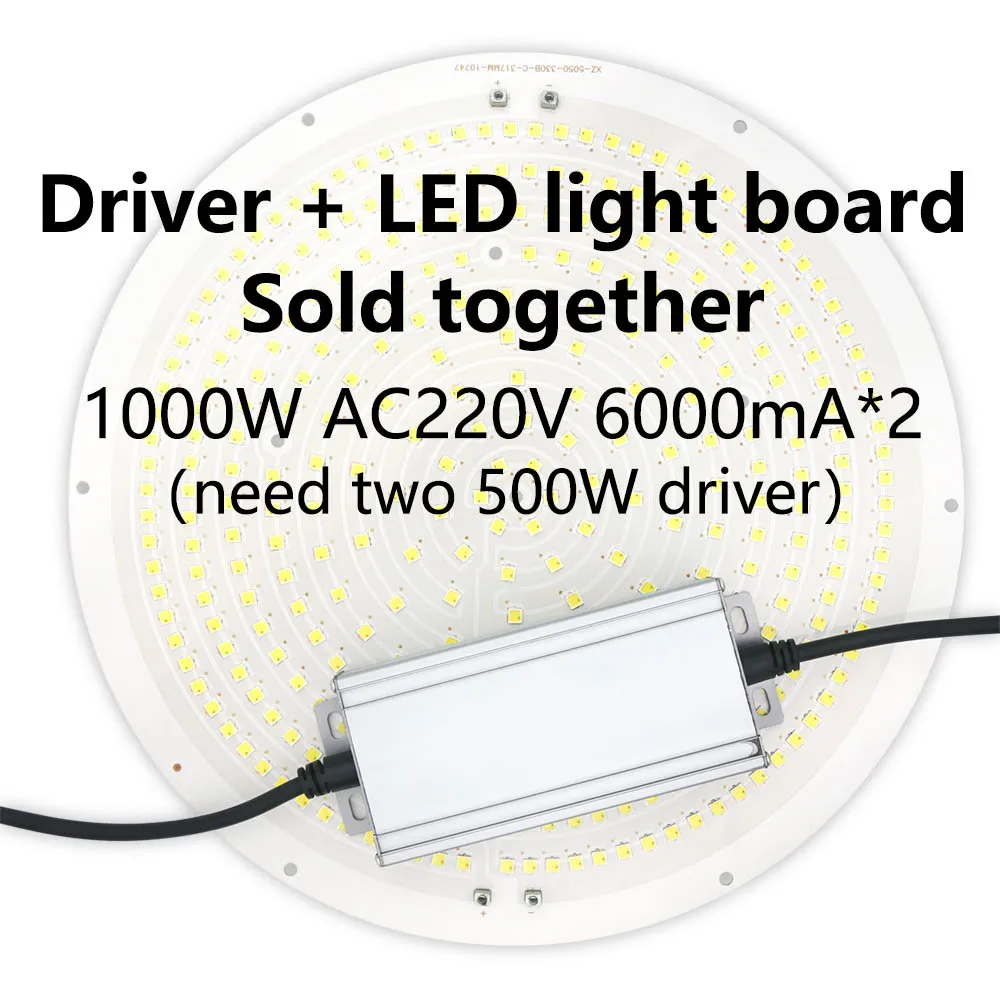 1000W Krog Svetlobe LED Panel High Power Visoka kakovost Poplav Svetlobe Svetilke Vrt Kvadratnih Pozornosti AC220V 6000mA Za Zunanjo Razsvetljavo Slike 4