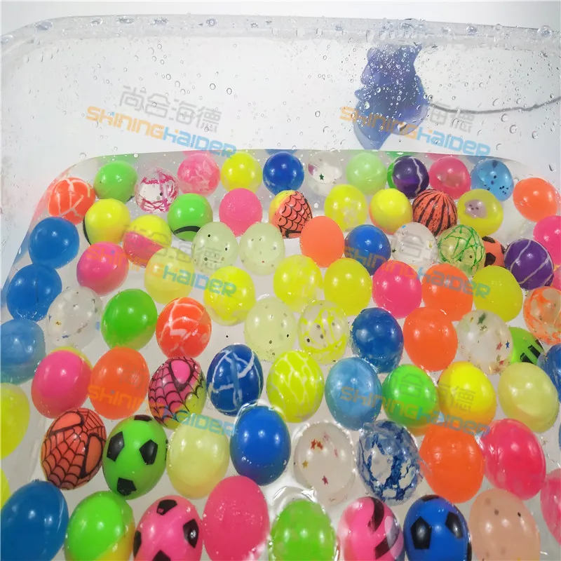 50PCS 25 mm mešane barve naravne gume, ki odklonijo žogo plavajoče elastično žogo gume elastično žogo Slike 0