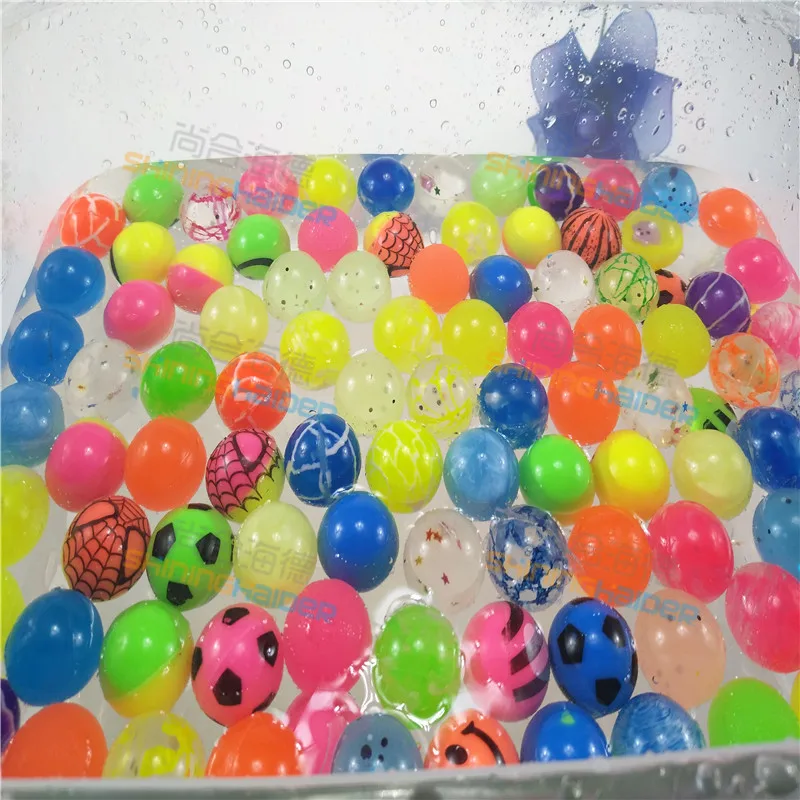 50PCS 25 mm mešane barve naravne gume, ki odklonijo žogo plavajoče elastično žogo gume elastično žogo Slike 1