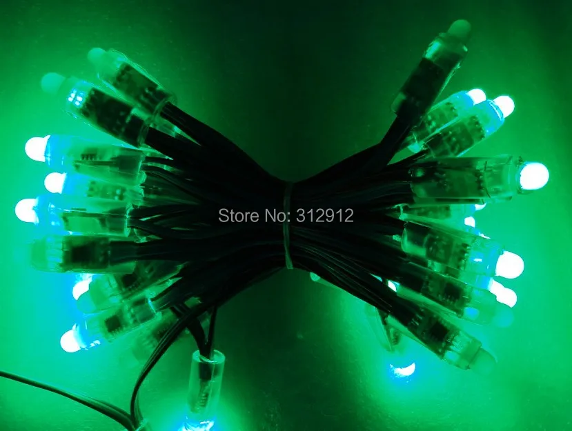 50pcs 5 12 mm WS2811 led smart pixel vozlišče,z RGB žice(20AWG),IP68 ocenjeno Slike 4