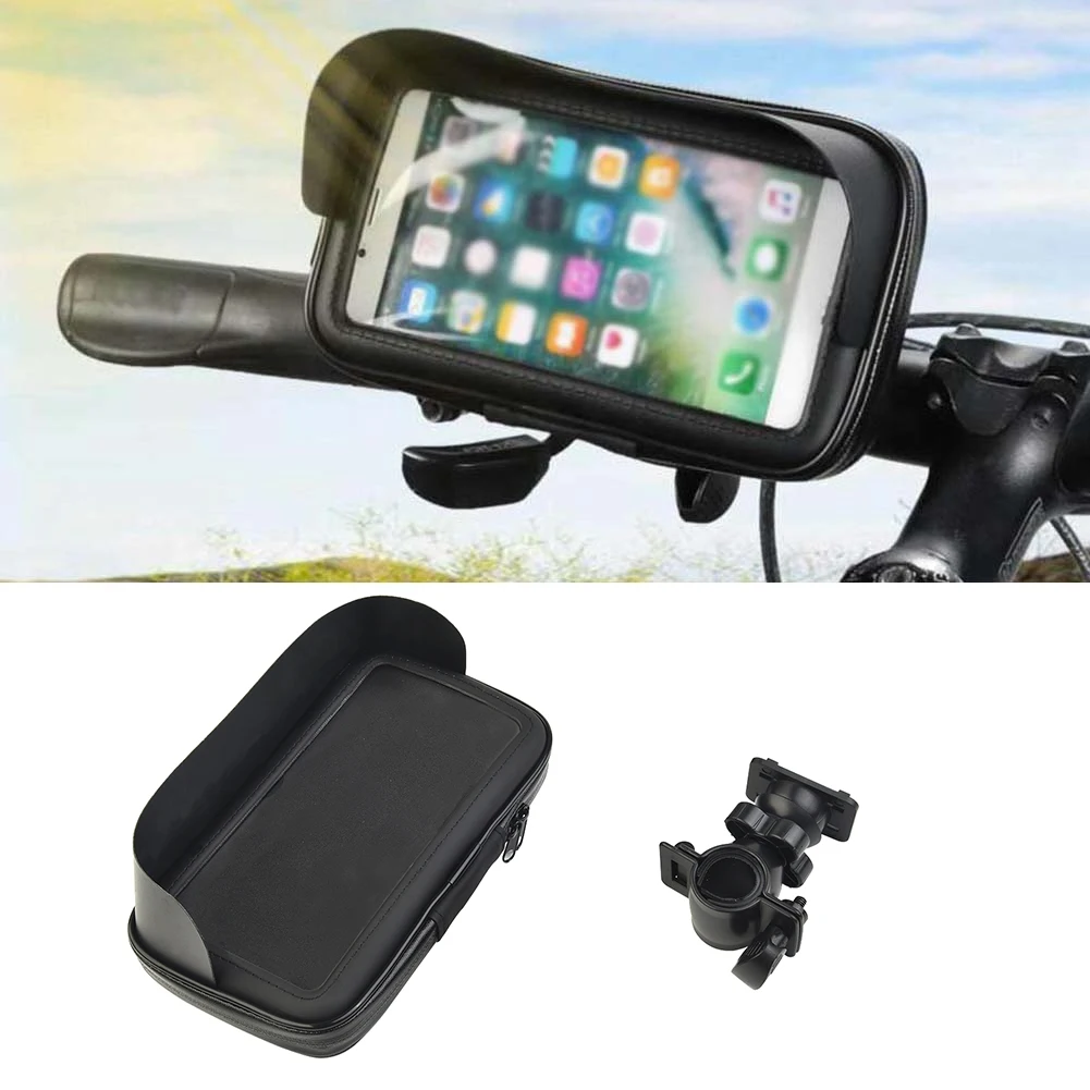 6.5 Palčni Motocikel, ATV Krmilo Imetnik Gori Torba Črna GPS Primeru Nepremočljiva Za Mobilni Telefon Anti Scratch Praktičnimi Dodatki Slike 0