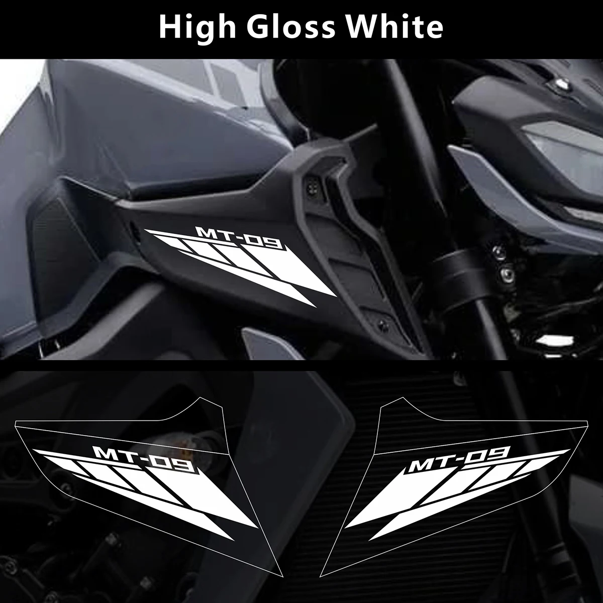 AnoleStix Reflektivni Motocikel Logotip Nastavite Emblem Nalepke Za YAMAHA MT09 MT-09 SP 2017 2018 2019 2020 Slike 3