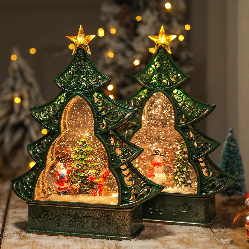 Božični okraski za božično drevo star človek, snežinka darilo dobave music box sijaj Slike 0