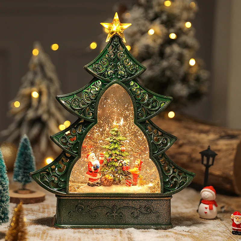 Božični okraski za božično drevo star človek, snežinka darilo dobave music box sijaj Slike 1