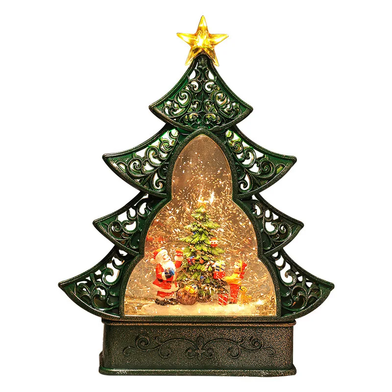 Božični okraski za božično drevo star človek, snežinka darilo dobave music box sijaj Slike 3