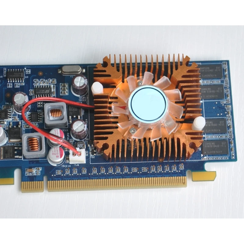 CPU Grafika Heatsink Čipu IC, Hlajenje Z Ventilatorjem 12V Hladilnik Hladilnik hladilnega telesa U4LD Slike 4