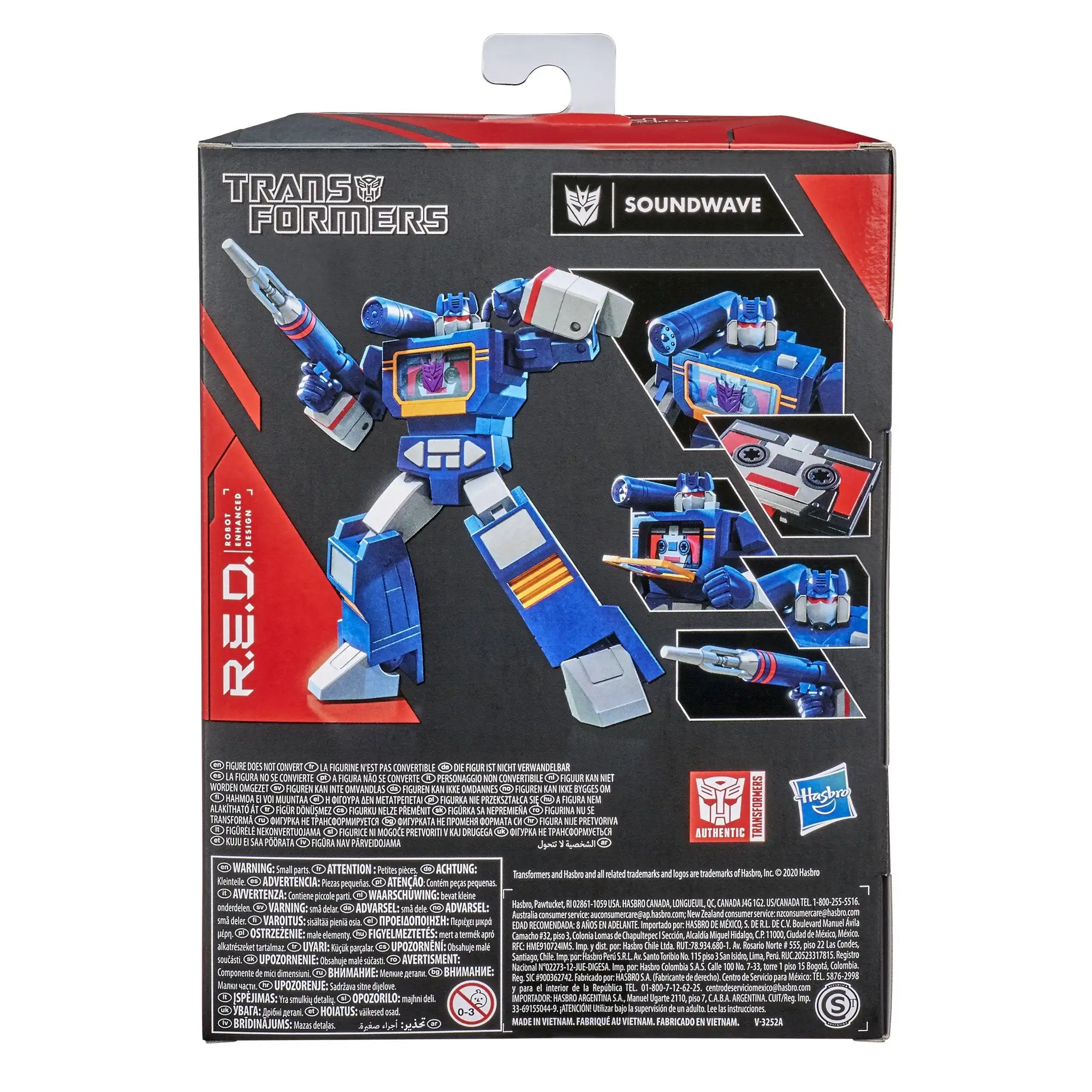 Hasbro Transformatorji R. E. D. [Robot Izboljšano Zasnovo] G1 Soundwave Igrače Darilo E7838 Slike 3