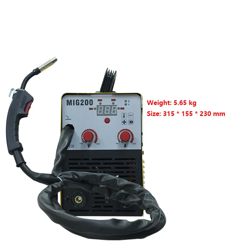 MIG Gospodinjskih Malih 110V/220V Plinsko Varjenje Ena Dva Varjenje Argon Ročno Obločno Varjenje, Električni Varilni Stroj Slike 2