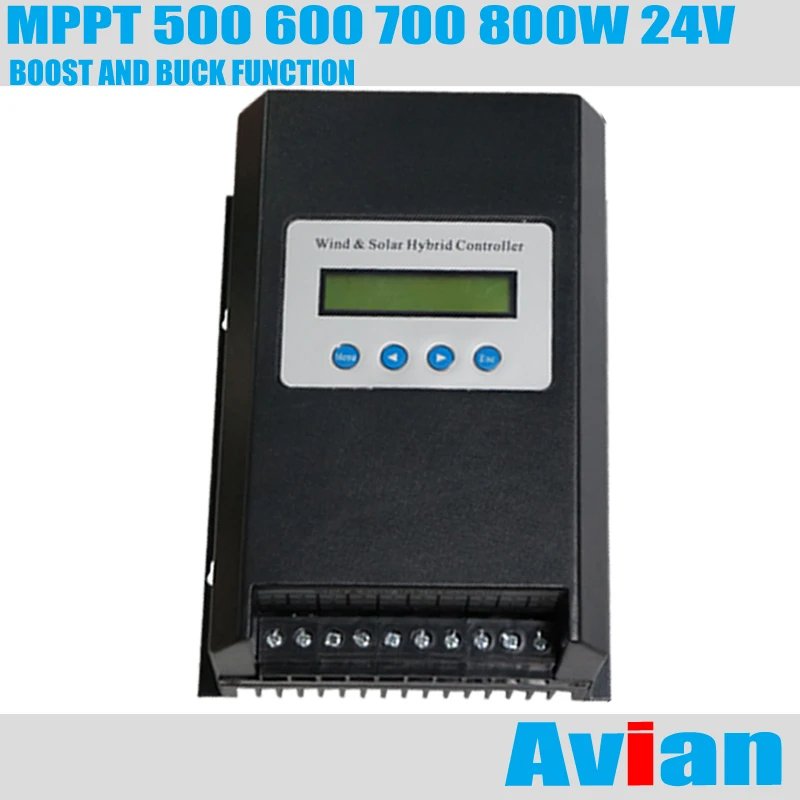MPPT 24V 500W 600W 700 W 800W Veter Solar Hybrid Upravljavca Brezplačno Programsko opremo CE Certificirana s Spodbudo in Buck Charing Funkcija Slike 0