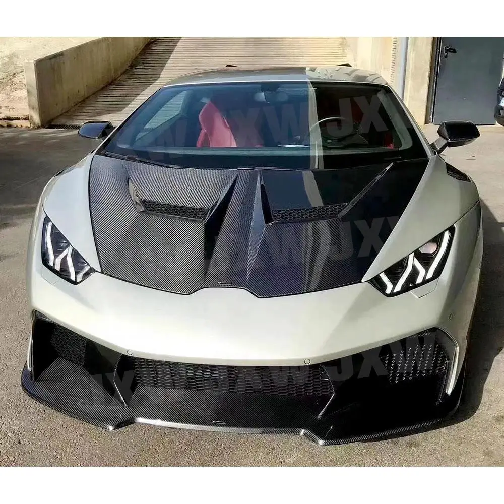 Ogljikovih Vlaken FRP Spredaj Motor Nape Pokrov so Primerni Za Lamborghini Huracan LP580 LP610 2014-2018 V Slogu Slike 5