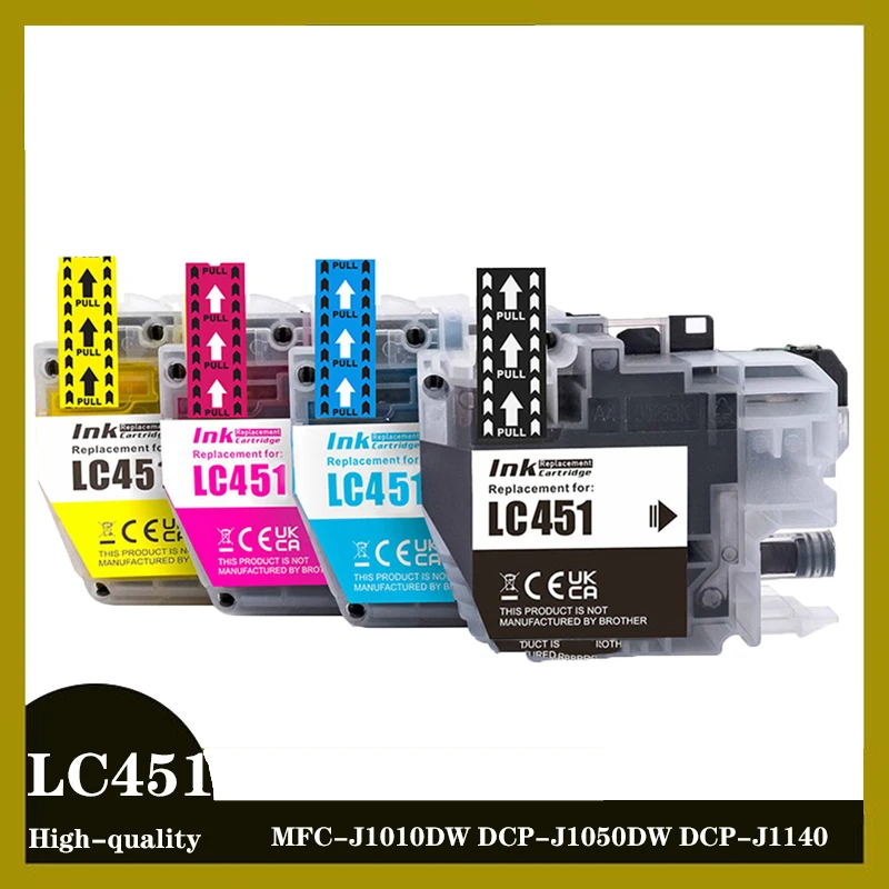 Standardna kapaciteta LC451 LC 451Premium Tiskalnik, ki je Združljiv Kartuša za Brother MFC-J1010DW, DCP-J1050DW, DCP-J1140 451 tiskalnik Slike 0