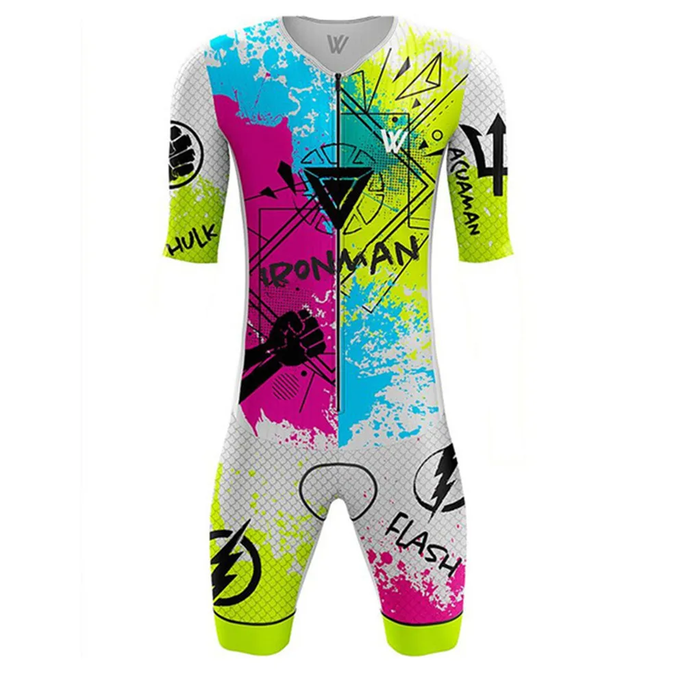 Vvsportsdesigns 2020 Kolesarjenje Človek Triatlon Skinsuit Kratek Rokav Kolo Jersey Oblačila Dirke Pro Team Jumpsuit Ropa Ciclismo Obleko Slike 1