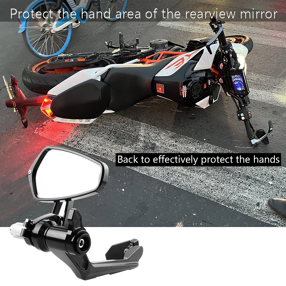 ZA KTM 1290 1090 890 DUKE Za zaščito roke rearview mirror CNC aluminija zlitine kovanje motocikel zrcalni Strani ogledala Slike 0